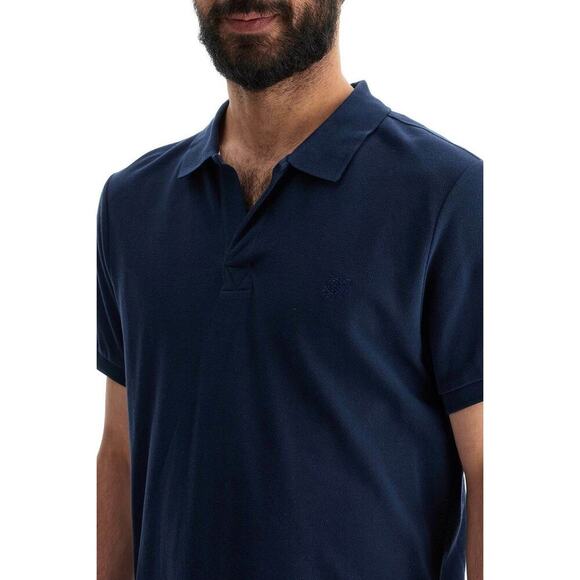 Vilebrequin Men's Organic Cotton Pique Polo Embroidered Logo Size XXL Blue - Picture 5 of 13